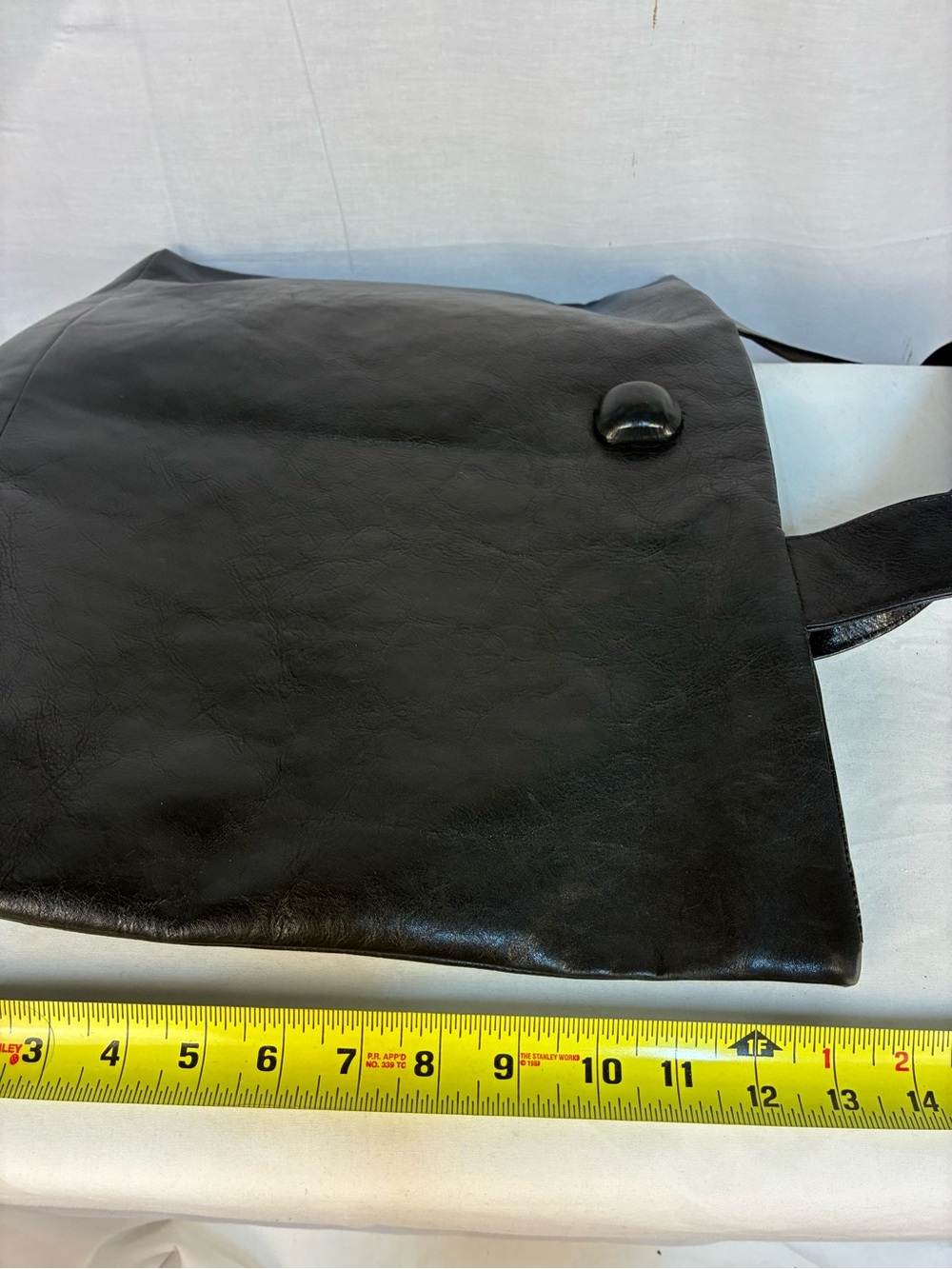 Neiman Marcus Made in Italy Black Leather Zipper Tote - Picture 10 of 10